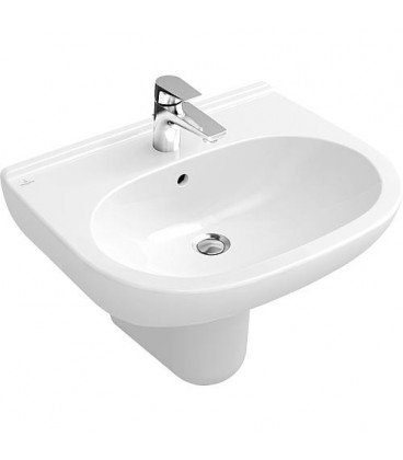 Vasque V+B O.Novo avec trop-plein, 650x510mm, blanc