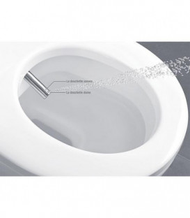 Kit WC douche VilleroyetBoch Abattant douche WC Viclean-L WC mural Subway 2,0