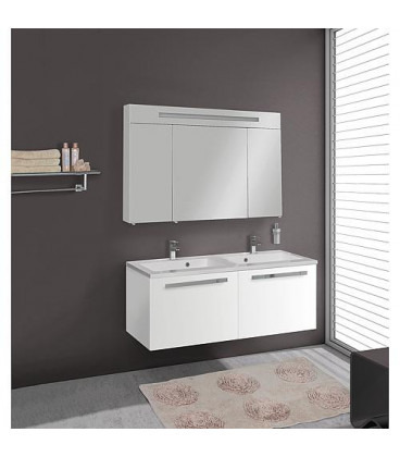 Kit de meubles de bains EBLI serie MAB, blanc mat