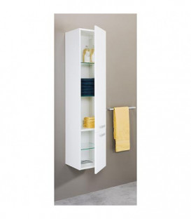 armoire haute serie MAB 2 portes blanc mat, butée à gauche 350x1585x370mm
