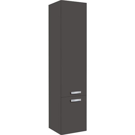 Meuble haut Serie MAB 2 portes anthracite brillant ouverture gauche lxHxP 350x1585x370x mm
