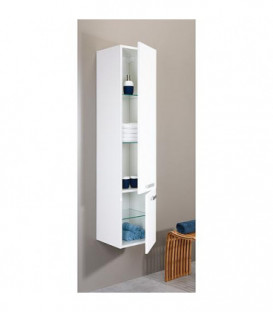 Armoire haute serie MAB 2 portes anthracite mat butée á droite 350x1585x370mm