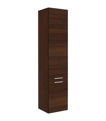 Colonne MBK 2 portes melèze marron , butée à gauche 350x1625x370mm