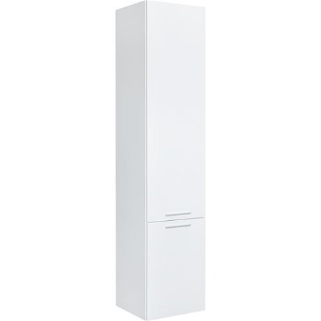 Colonne MBK 2 portes blanc brillant, butée à gauche 350x1625x370mm
