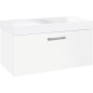 Meuble sous vasque + vasque minerale ELISA, blanc mat, 1 tiroir, 905x534x505mm