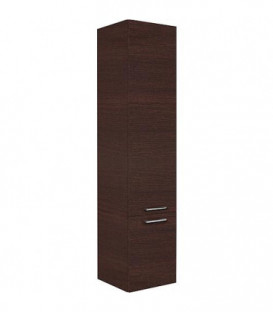 Armoire haute Serie MAA 2 portes chene foncé ouverture droite lxHxP 350x1585x370 mm