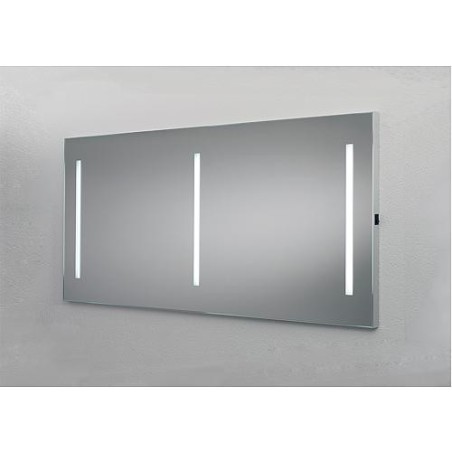 Miroir Orkla avec rampes LED 3 rampes de 9,6 W 1400x662 mm