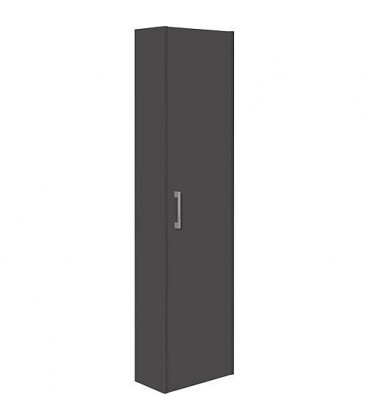 Armoire haute serie MAA 1 porte, anthracite mat, butée à droite, 386x1500x206mm