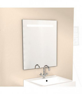 Miroir avec eclairage dans le cache tubes LED 10 Watt 600x720mm