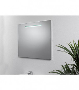 Miroir avec eclairage dans cache, tube LED 10 Watt 900x720mm