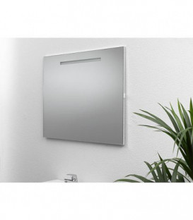 Miroir avec eclairage dans cache, tube LED 10 Watt 900x720mm