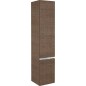 armoire haute MBH 2 portes tranche marron ,butée à droite 350x1655x370mm
