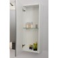 Armoire à glace avec eclairage meleze brun - 3 portes 850x750x188mm
