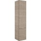 Armoire tranche ecru MBF 2 portes, butée à gauche 350x1625x370 mm