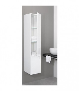 Armoire tranche ecru MBF 2 portes, butée à gauche 350x1625x370 mm