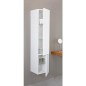 Armoire tranche ecru MBF 2 portes, butée à gauche 350x1625x370 mm