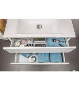 Meuble sous vasque + vasque céramique EGAN, Asteich 2 tiroirs 853x466x455mm