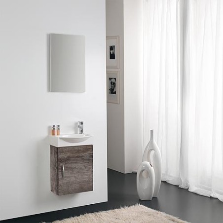 Kit meuble lave-mains Mini 42 couleur: chene chateau
