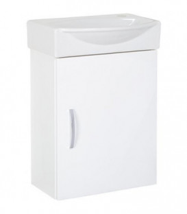 Kit meuble lave-mains Mini 42 couleur: blanc brillant
