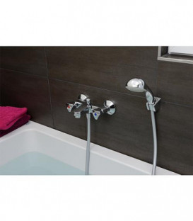 Mitigeur de baignoire 2 poignées ETOU chrome saillie 105mm