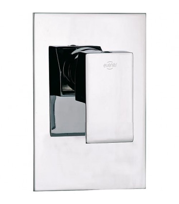 Mitigeur de douche 1 poignée UP SKYLINE chromé, rosette 85x125 avec corps montage mural encastré