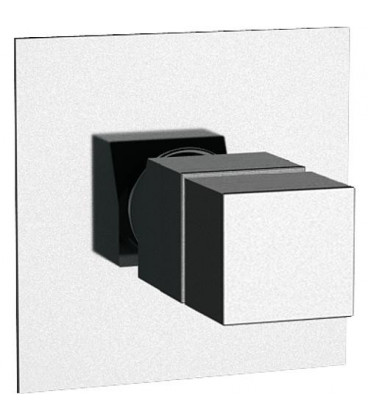 Mitigeur thermostatique douche UP SKYLINE chromé - rosette 140x140 avec corps montage encastré
