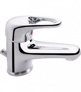 Mitigeur lavabo Top II avec levier ouvert et écoulement saillie 118mm