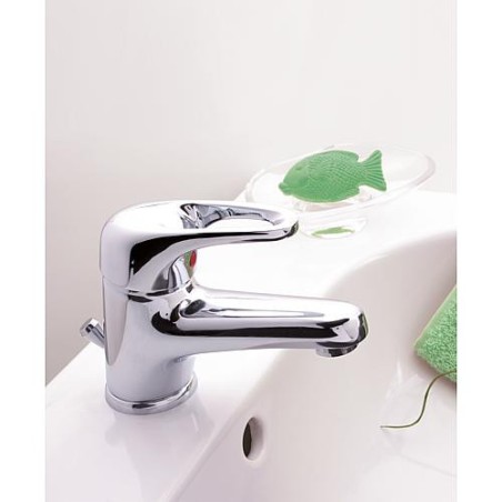 Mitigeur lavabo Top II avec levier ouvert et écoulement saillie 118mm