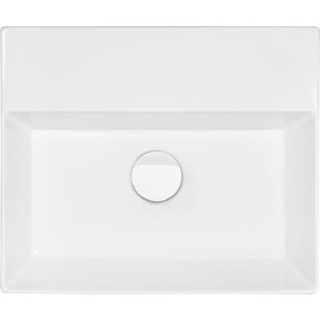 Vasque Elayla sans trou robinet en ceramique, blanc 350x130x350 mm