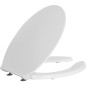 Abattant WC Elida en thermoplast blanc, avec ouverture lxhxp: 380x30x450mm