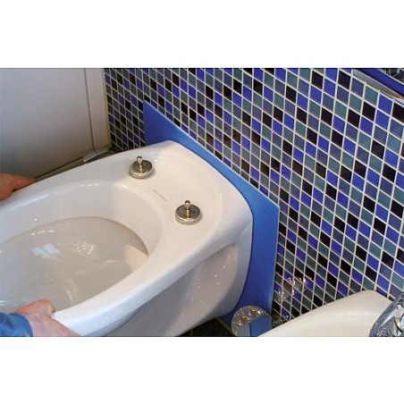 Set d insonorisation RG 70/6mm Quattro Duo 6 mm - pour WC mural plaque + 2 tubes d insonorisation