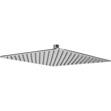 Pomme de douche inox, poli diam. 200 mm, Hauteur bord :2mm rond