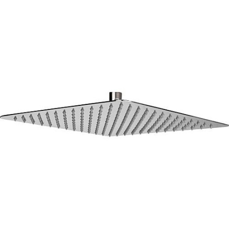 Tete de douche inox brossé 300x300x2 mm angulaire