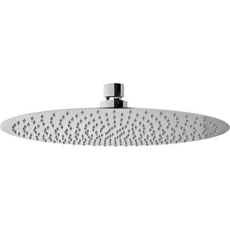 Pomme de douche inox, brossé diam. 200 mm, hauteur bord: 2 mm rond