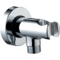 BP A 001 WA coude de raccordement mural avec support de douche, DN15(1/2") chrome