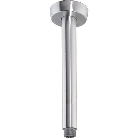 tube raccord plafond tete de douche DN15(1/2") L : 100mm inox inox brossé