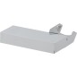 Support mural Design chromé, modele plat