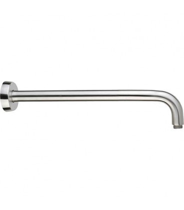 tube raccord mural pour tete de douche L : 300mm inox poli