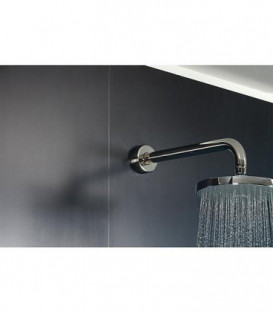 tube raccord mural pour tete de douche L : 300mm inox poli