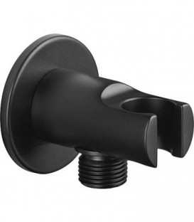 Coude de raccordement mural D15 (1/2") Enzan Nero noir mat