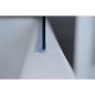 LULA support pour baignoire, 1 paroi verre sécurite 5mm mAK, lxH: 800-825x1400mm 1 element verre rotatif