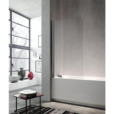 LULA support pour baignoire, verre securite 5mm mAK, 1000-1025x1400mm, 1 element verre rotat.
