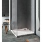 Receveur carre EVREN acrylique 900x900x55 mm pour bonde de 90 mm