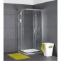 Receveur de douche EDURA blanc, lxHxP : 900x40x900mm acier émaillé