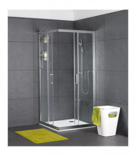 Receveur de douche EDURA blanc, lxHxP : 800x40x800mm acier émaillé