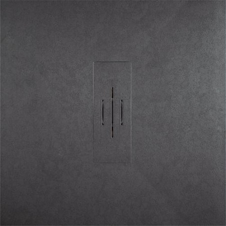 Receveur douche DOUFFINE PLYLITE gris, ecoulement 90mm 800x35x800mm