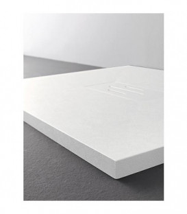 Receveur douche DOUFFINE PLYLITE blanc, ecoulement 90mm 1200x35x1200mm