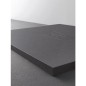Receveur douche DOUFFINE PLYLITE gris, ecoulement 90mm 900x35x900mm