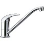 Mitigeur d'évier Rumba II chromé avec bec orientable saillie 227mm