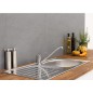 Mitigeur d'évier Rumba II chromé avec bec orientable saillie 227mm